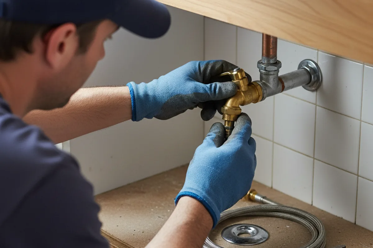 Shutoff valve and fitting work during Repiping in Clearfield